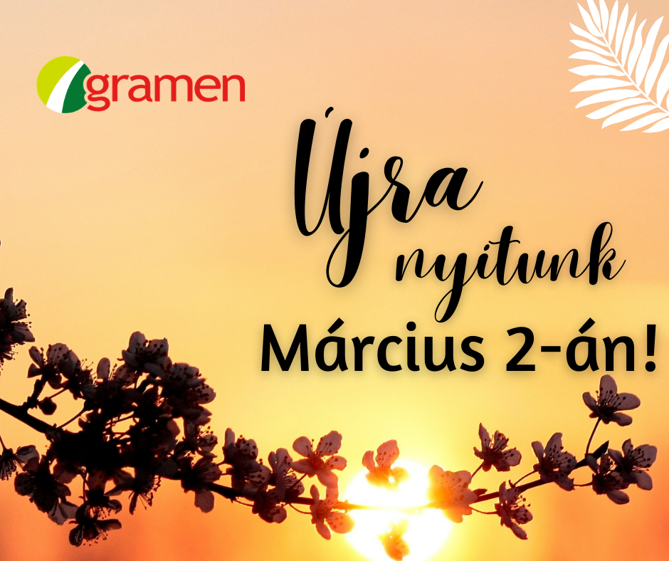 Gramen.hu gyeptrágya webshop nyitás március 2. – Professzionális gyeptrágyák és tavaszi gyepápolási szerek rendelése.